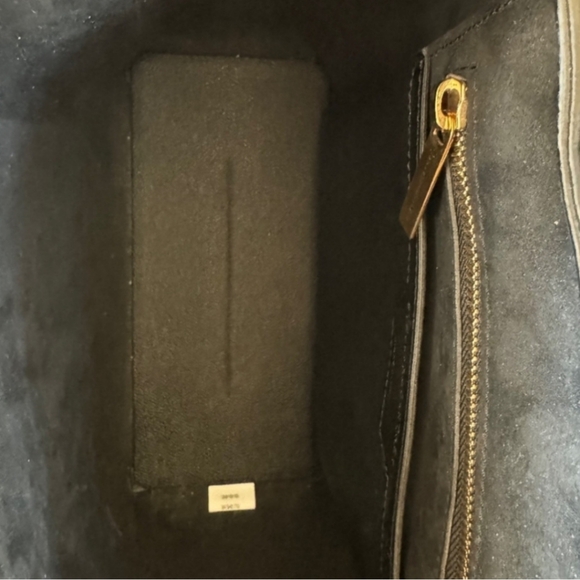 Stella McCartney Vegan Leather Leopard Tote Bag Black EUC COA - Picture 6 of 7